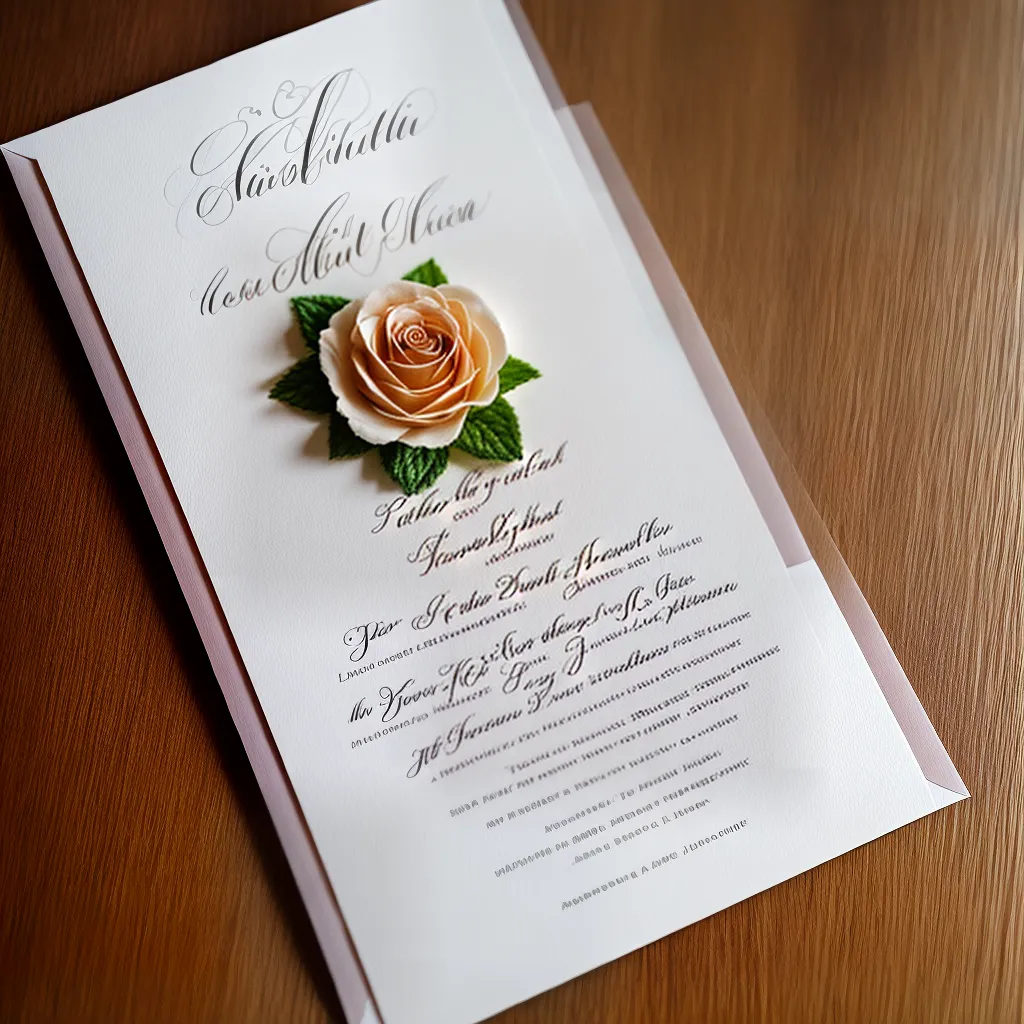 convite casamento caligrafia floral rustico 2