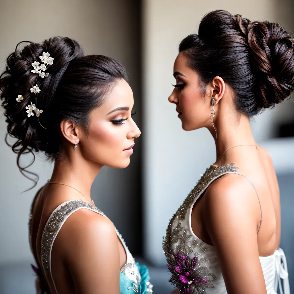 penteado noiva luxuoso flores acessorios