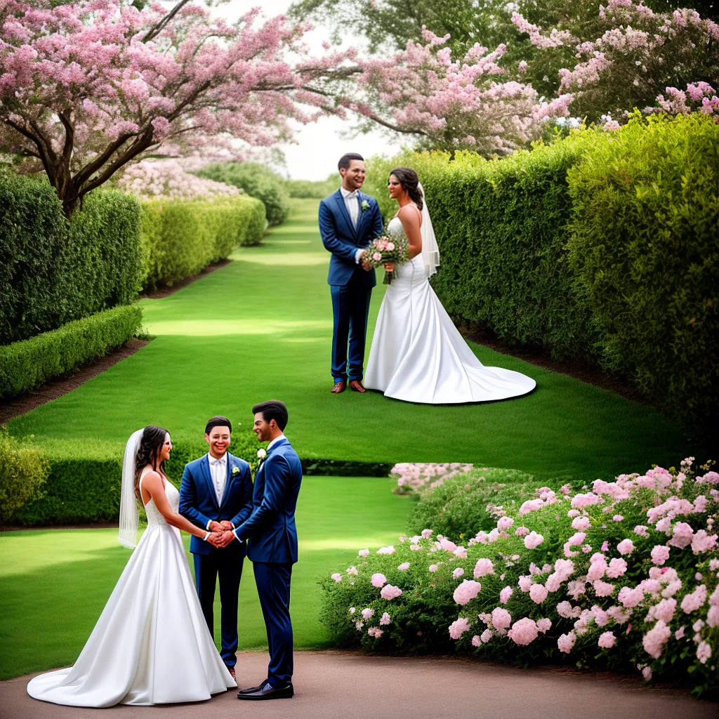 casamento noiva noivo flores ao ar livre
