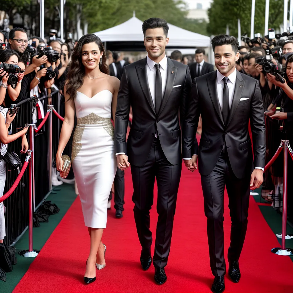 evento tapete vermelho paparazzi fas casal