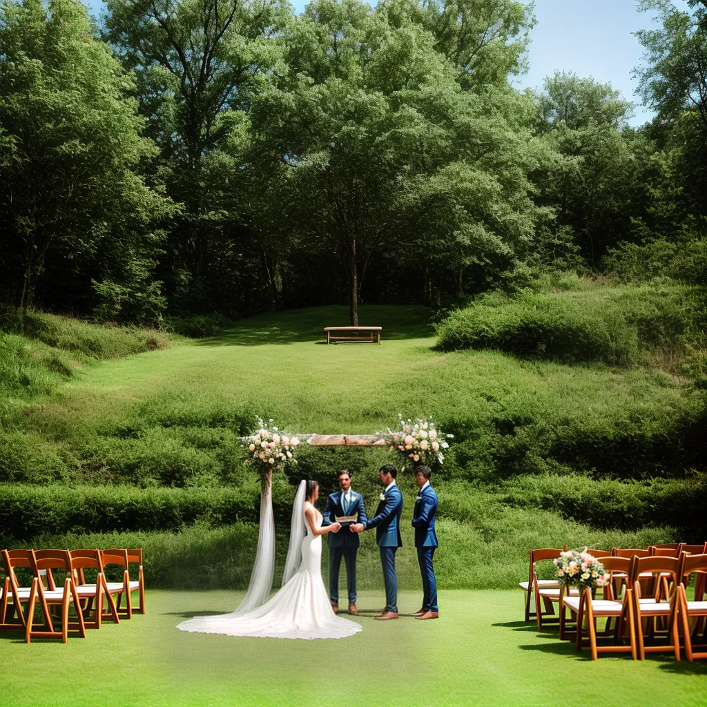 casamento ao ar livre altar rustico sustentavel