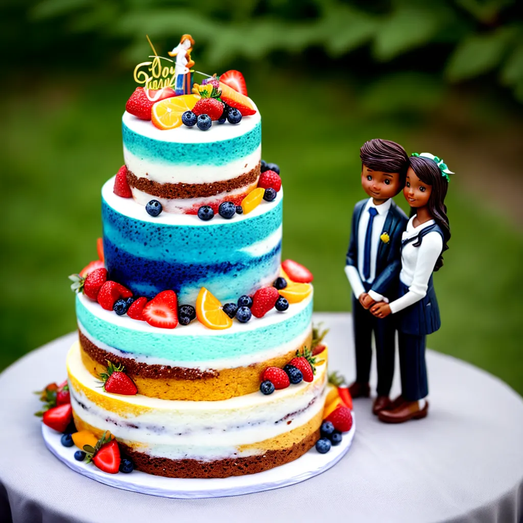 bolo casamento vegano frutas flores 1