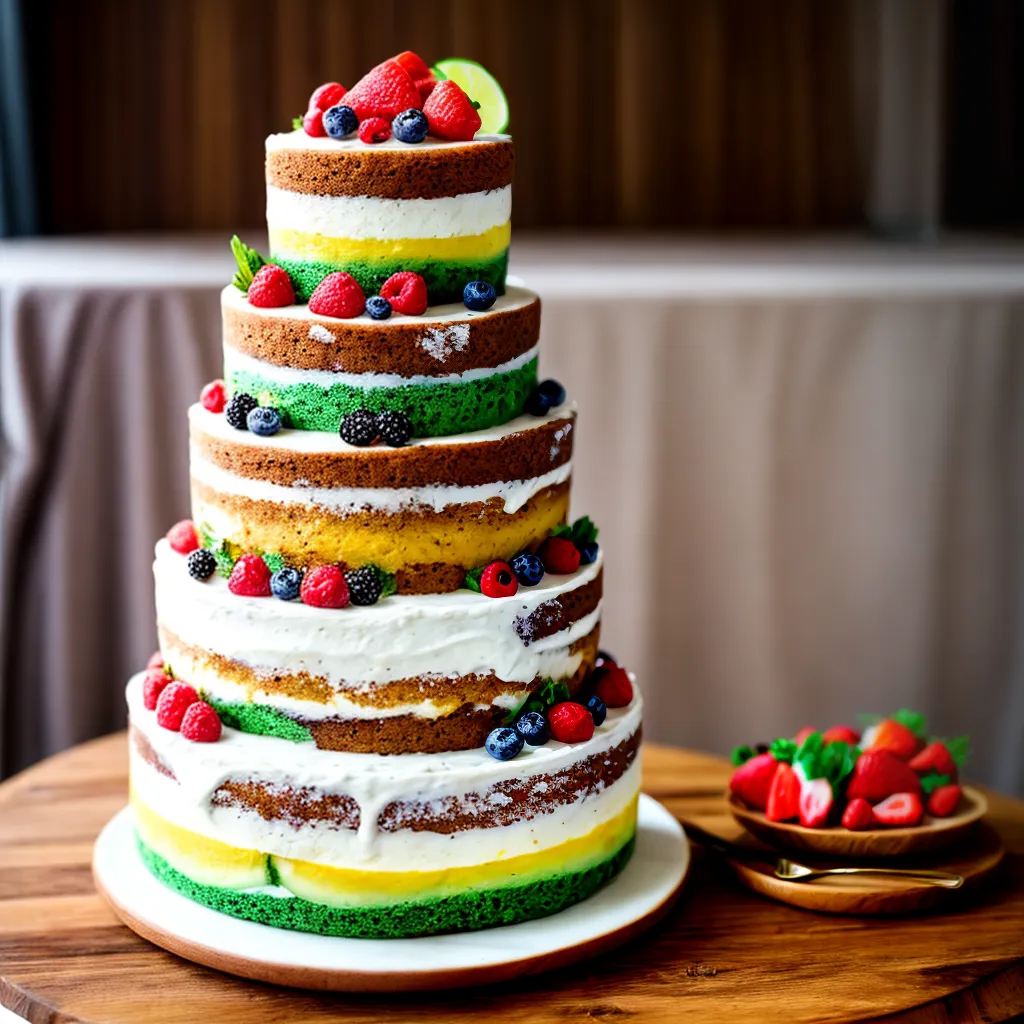 bolo casamento vegano frutas legumes