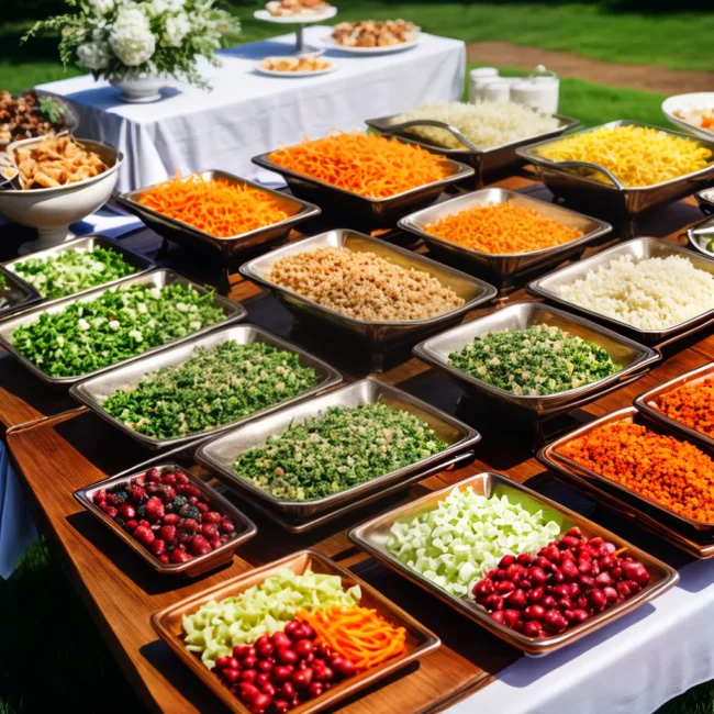 buffet casamento sustentavel reutilizavel