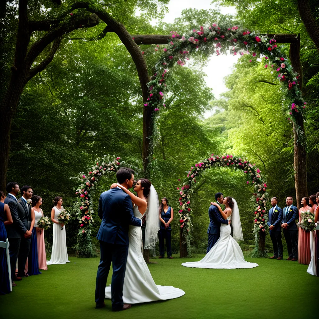 casamento ao ar livre floresta noiva noivo 2