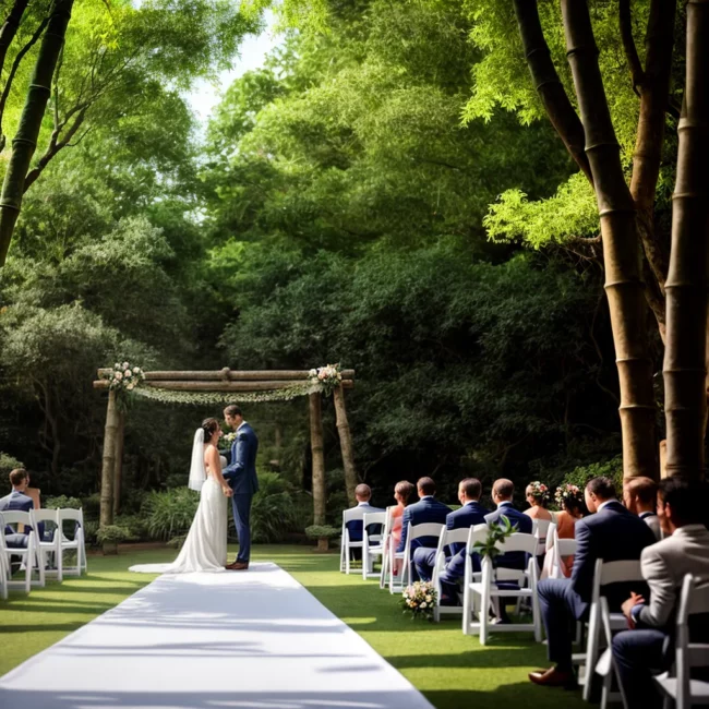 casamento ao ar livre cerimonia bambu sustentavel