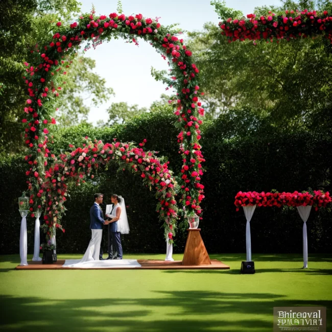 casamento ao ar livre natureza arco sustentavel