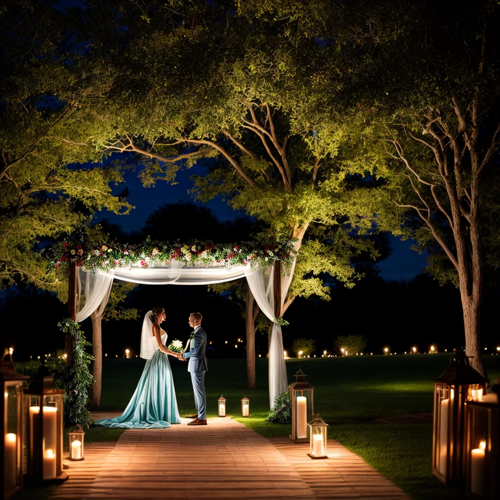 casamento ao ar livre velas eco