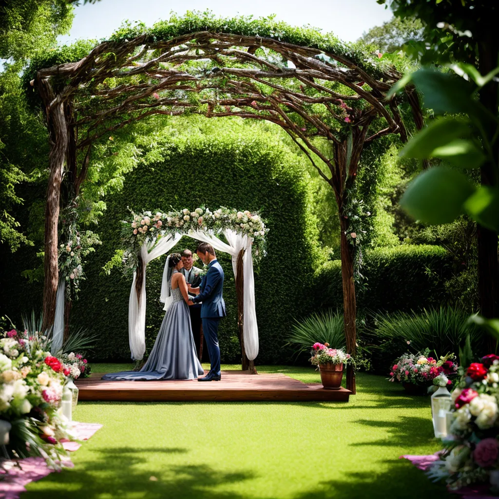 casamento ao ar livre jardim noivos votos
