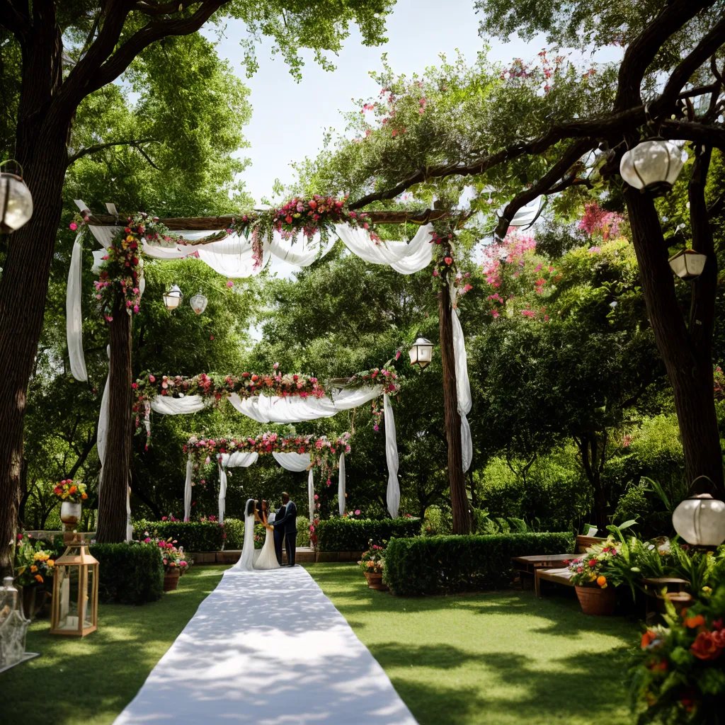 casamento ao ar livre noiva noivo decoracao