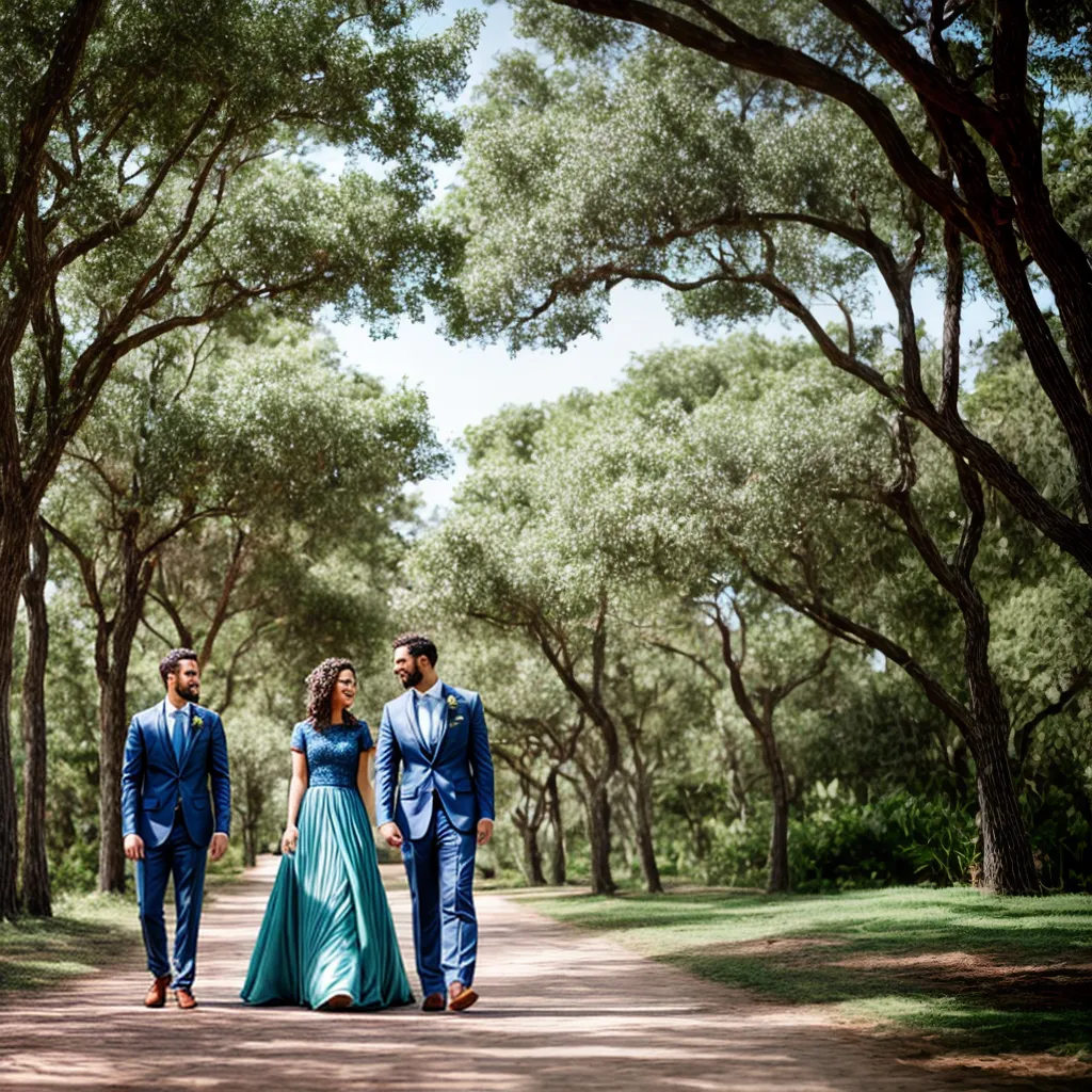 casal noivos sorridentes casamento sustentavel
