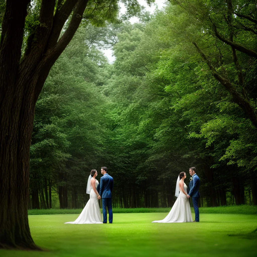 casamento ecologico floresta noiva noivo