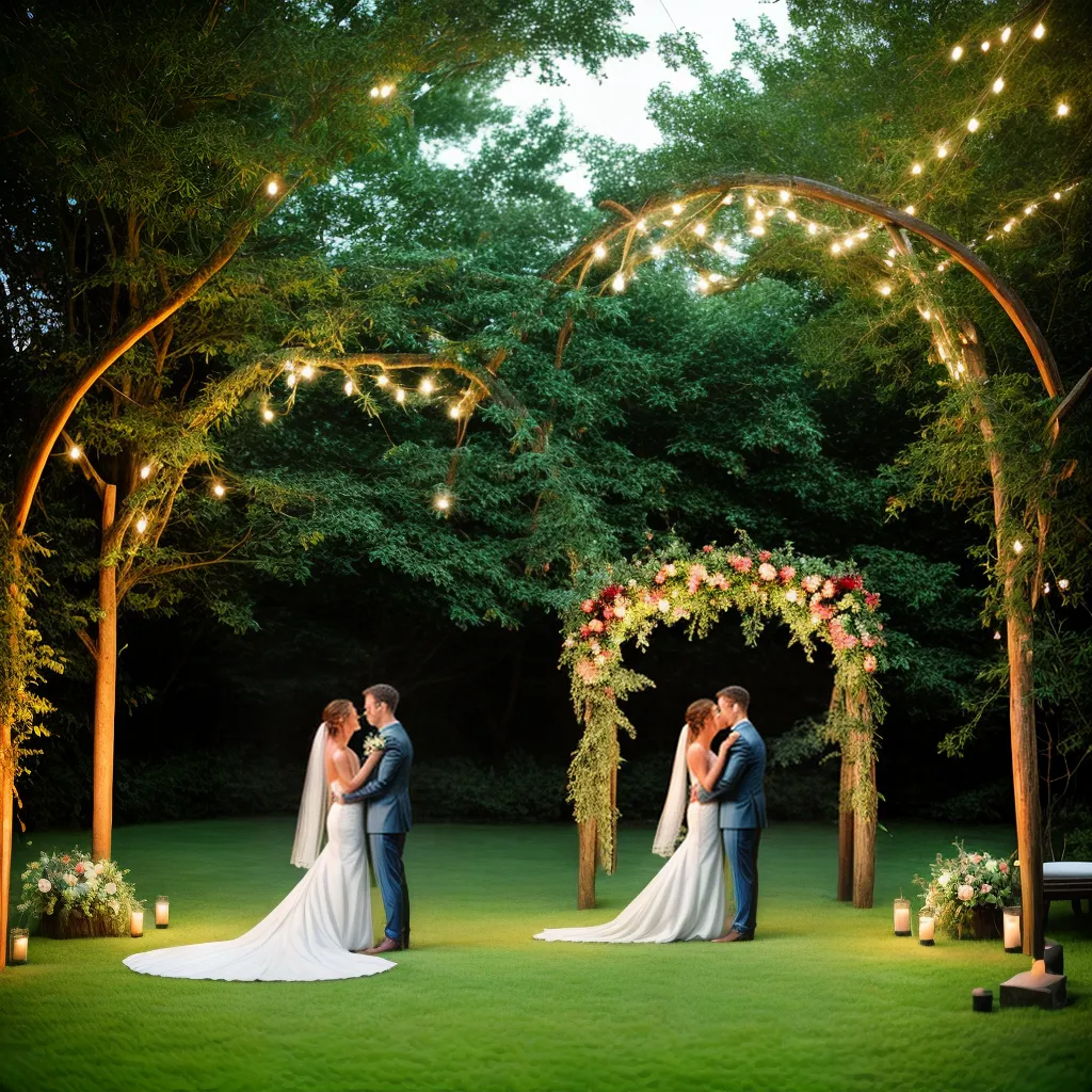 casamento jardim arco madeira flores 4