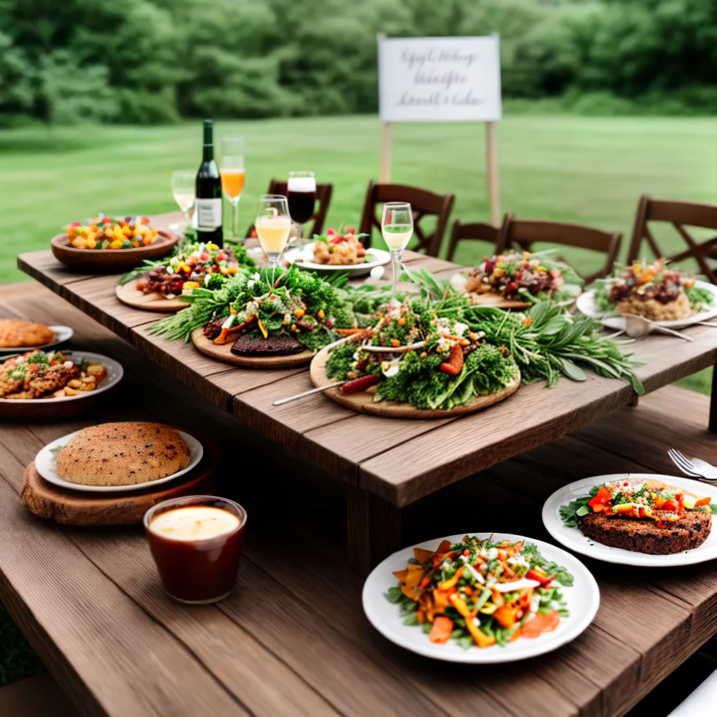 mesa casamento sustentavel comida bebida