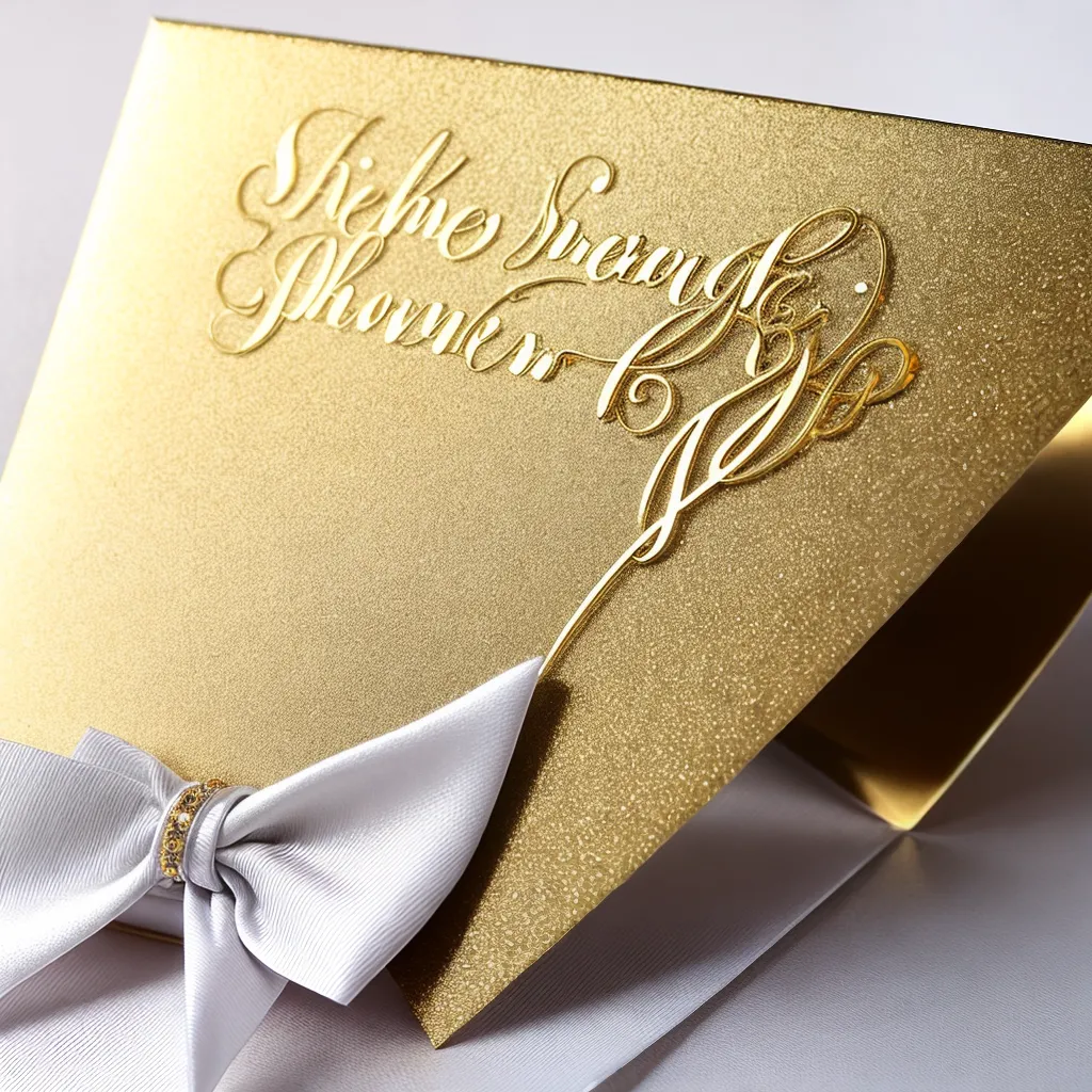 convite dourado foleado perola cristal