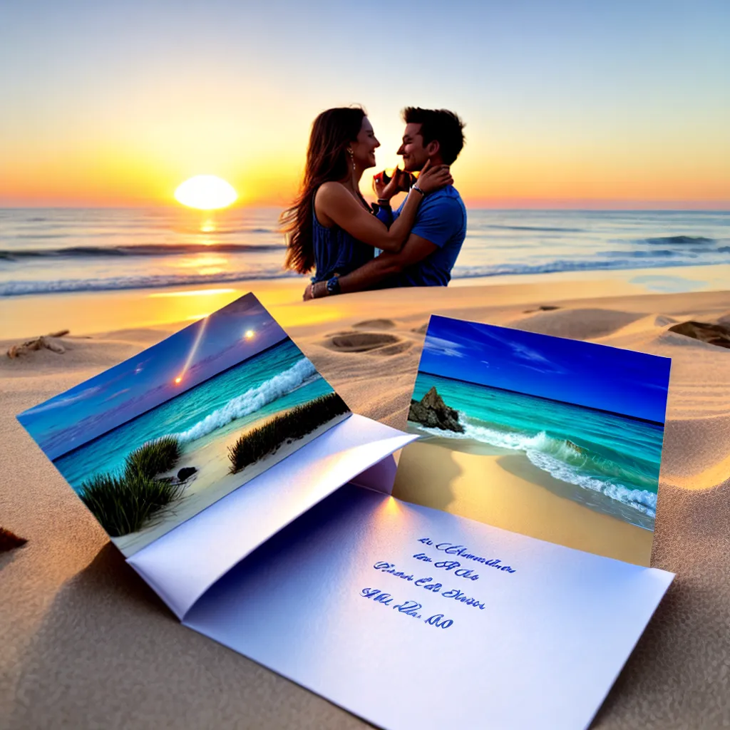 convite por do sol praia casamento