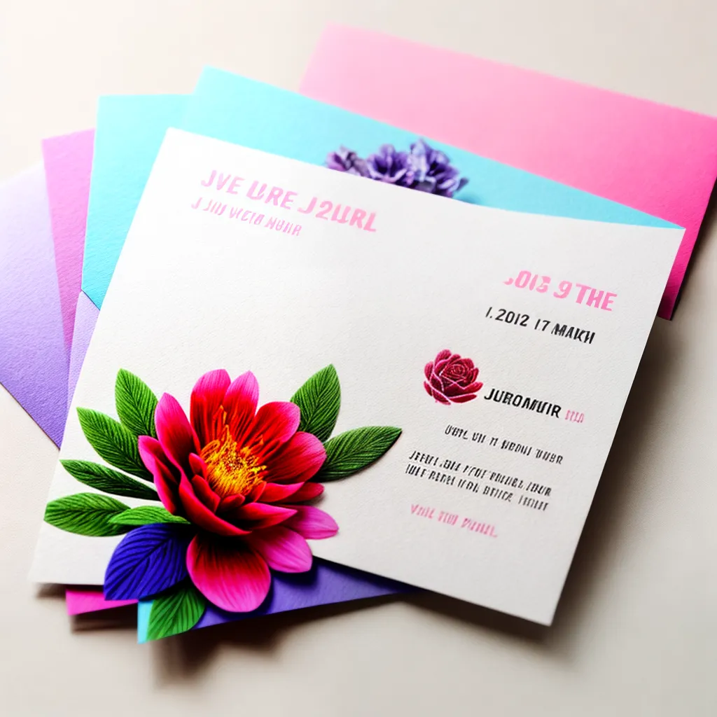 save the date typo floral vibrante