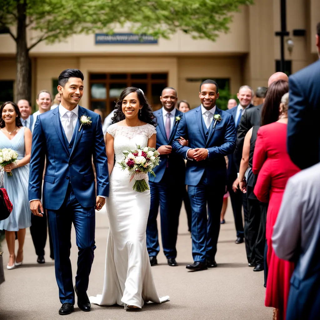 casal sorrindo casamento corte confetes