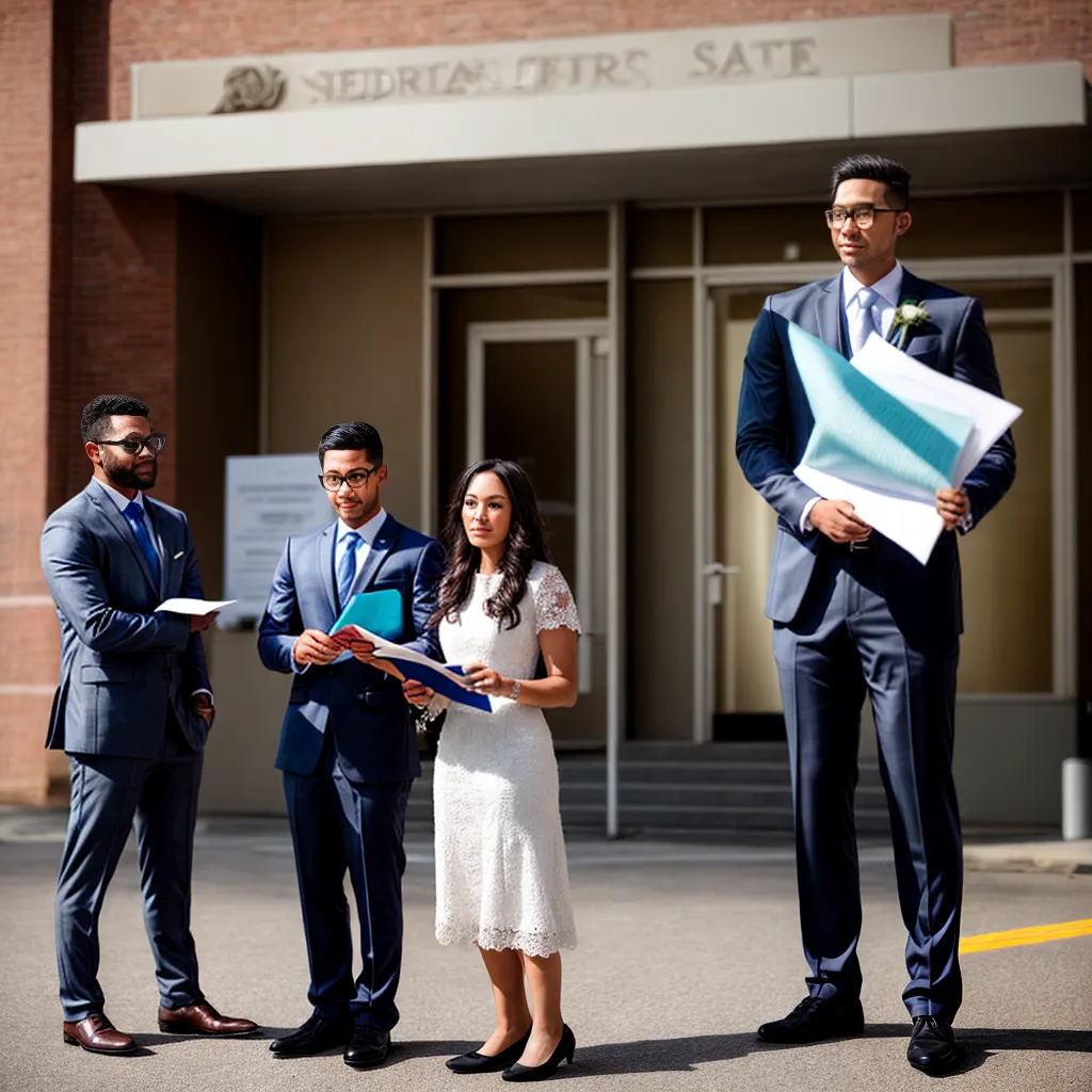 casal confuso casamento papeis casa de leis