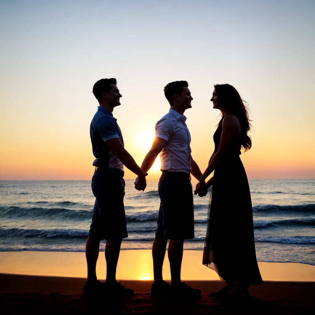 casal maos aliancas por do sol