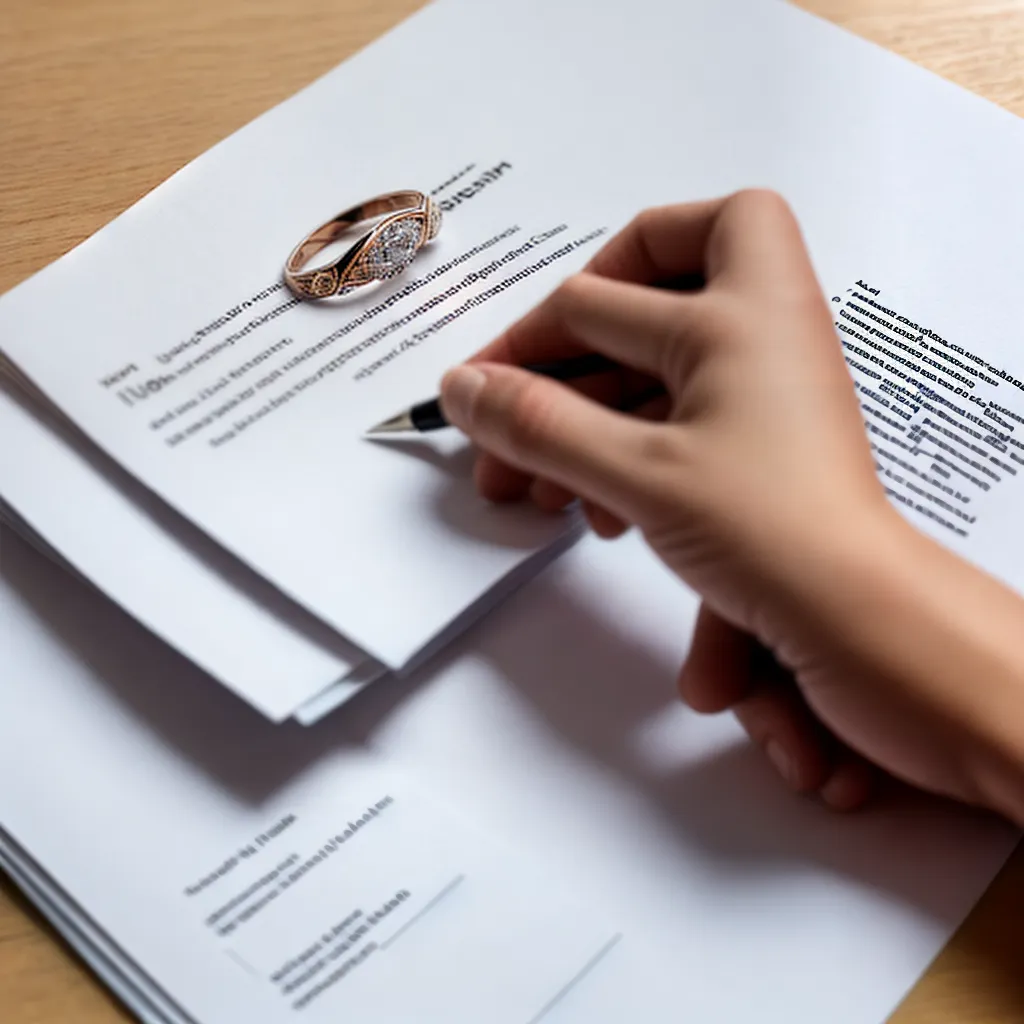 anel casamento divorcio documentos