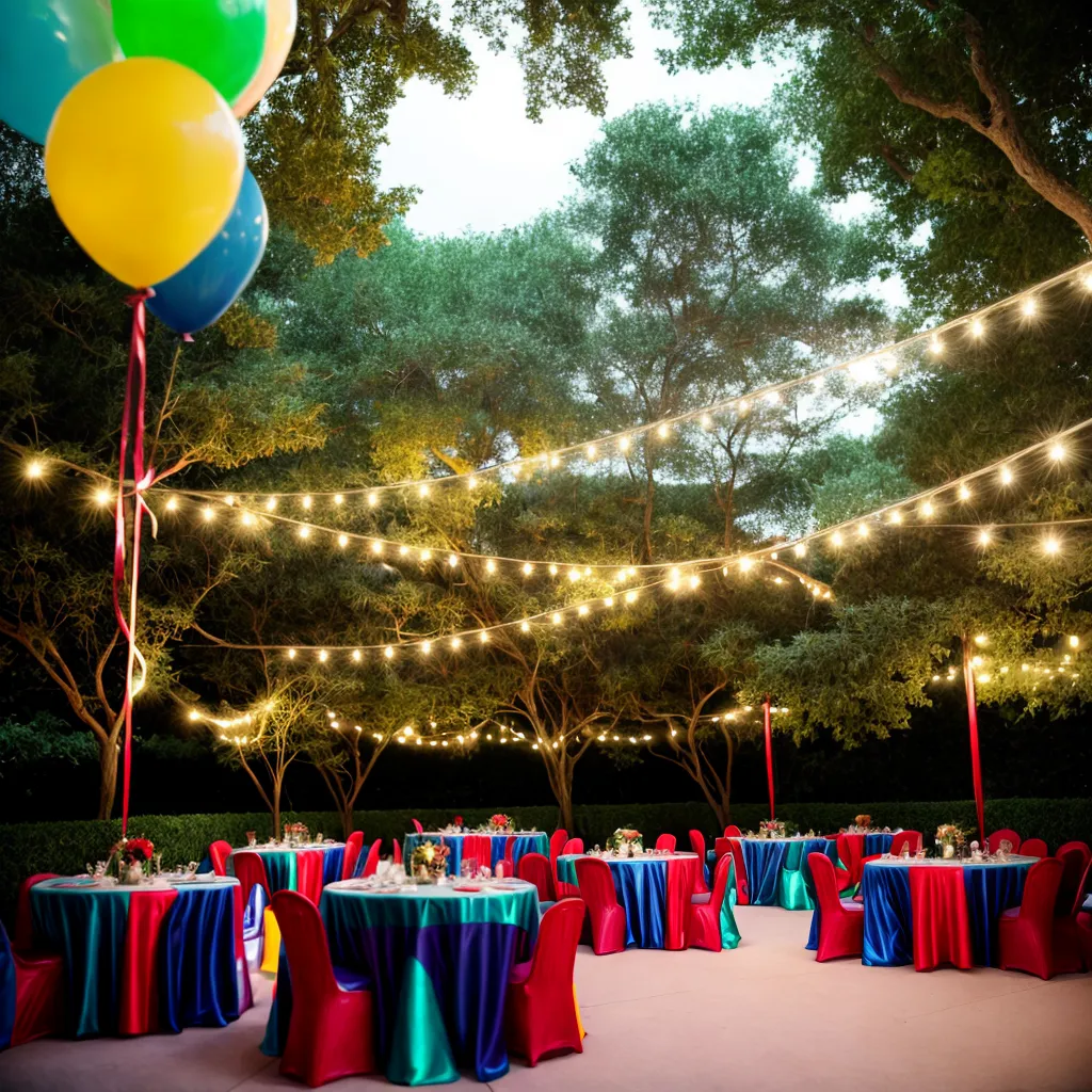 casamento ao ar livre decoracao festiva