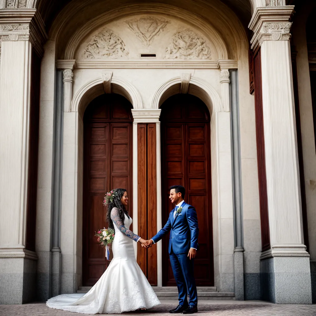 casamento civil casal flores