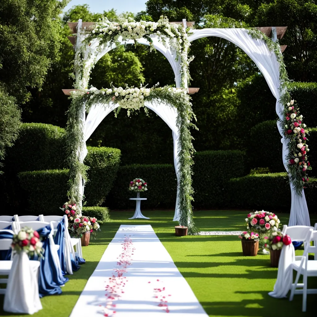 casamento cerimonia cadeiras brancas arco flores