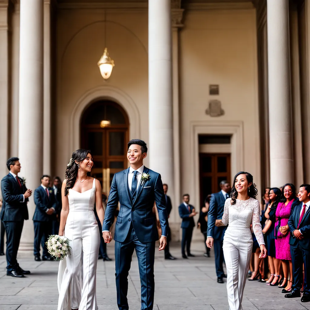casal casamento civil cidade