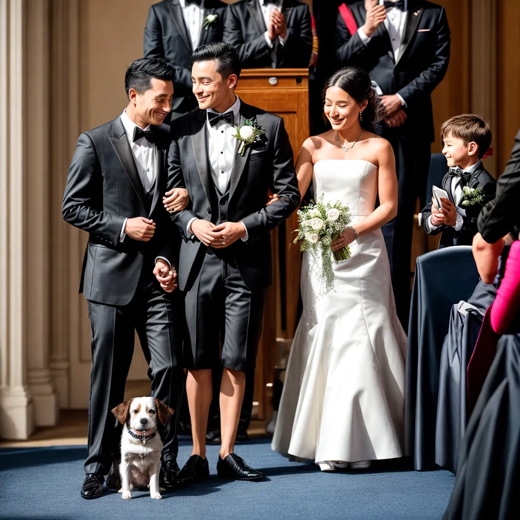casamento casal cachorro ternura 1