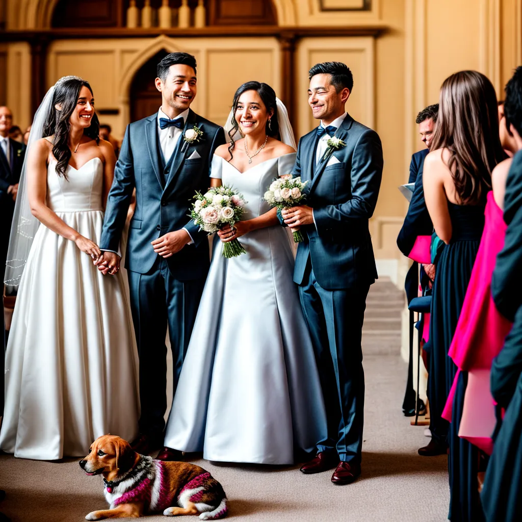 casal pets casamento amor uniao