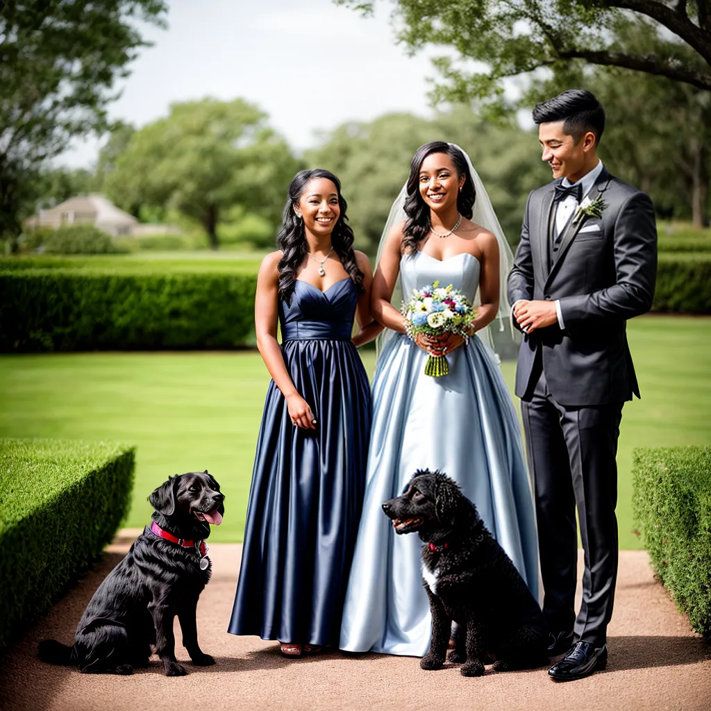 casamento ao ar livre casal amigos cachorro