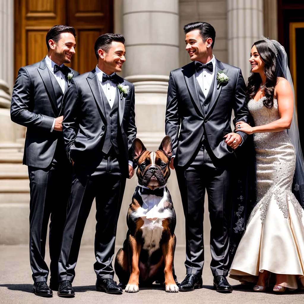 casamento cachorro tuxedo amor lealdade