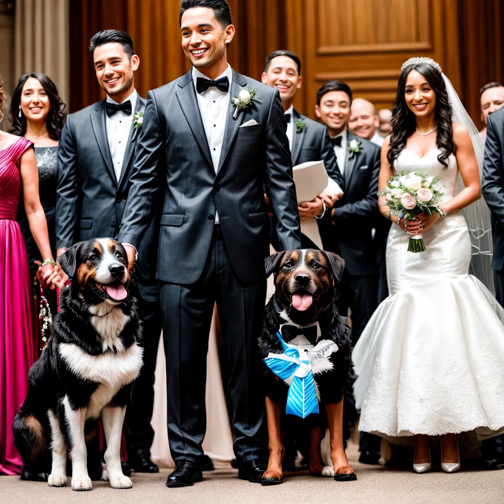 casamento cachorro roubo buque