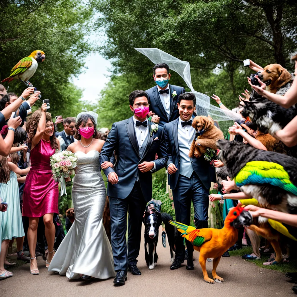 casamento pets animais chaos