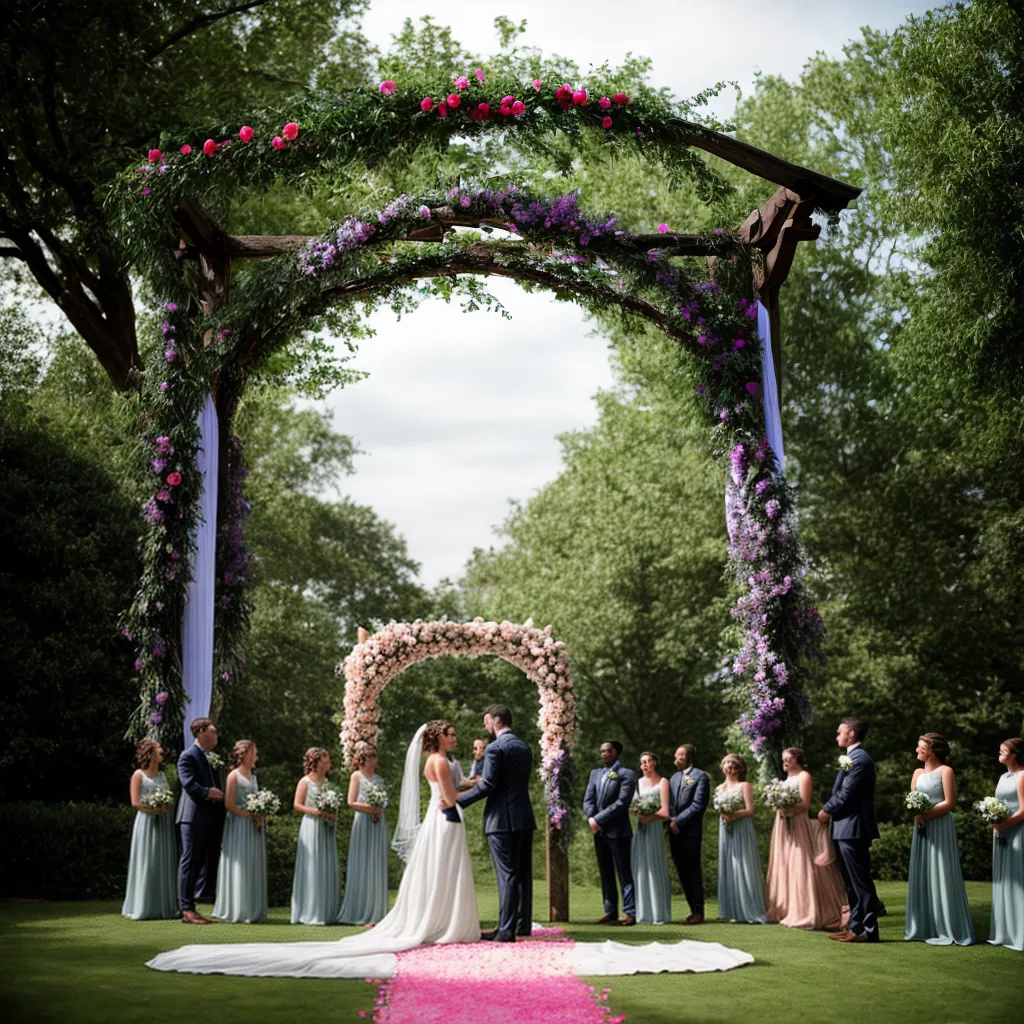 casamento jardim arco floral amigos peludos