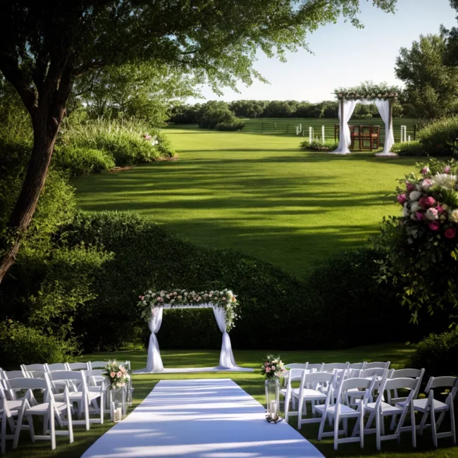casamento civil arco madeira floral