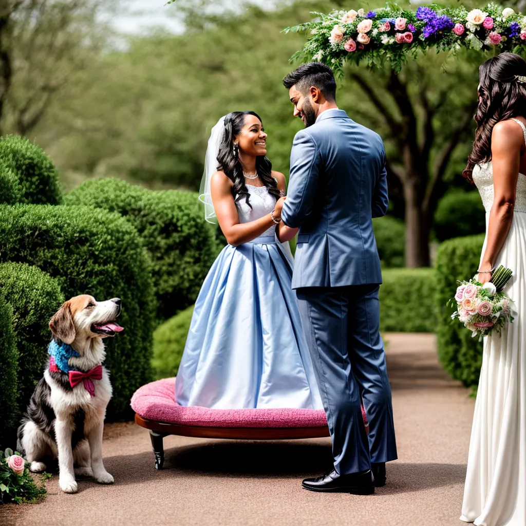 casamento ao ar livre cerimonia cachorro