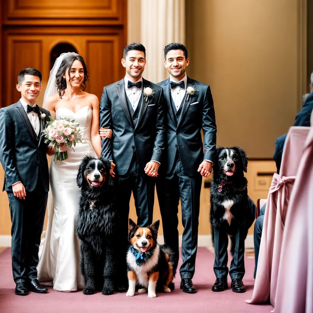 casamento pets fofos social media