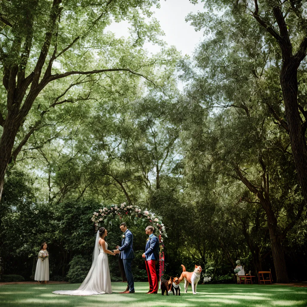 casamento ao ar livre pets veganos