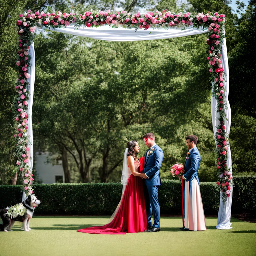 casamento ar livre cerimonia cachorro