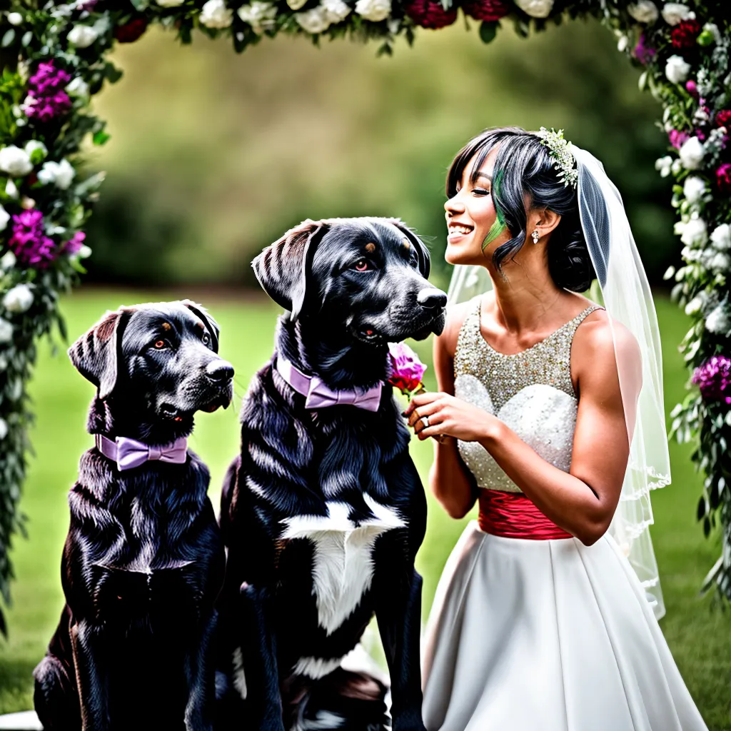 casamento interespecies noiva cachorro noivo gato
