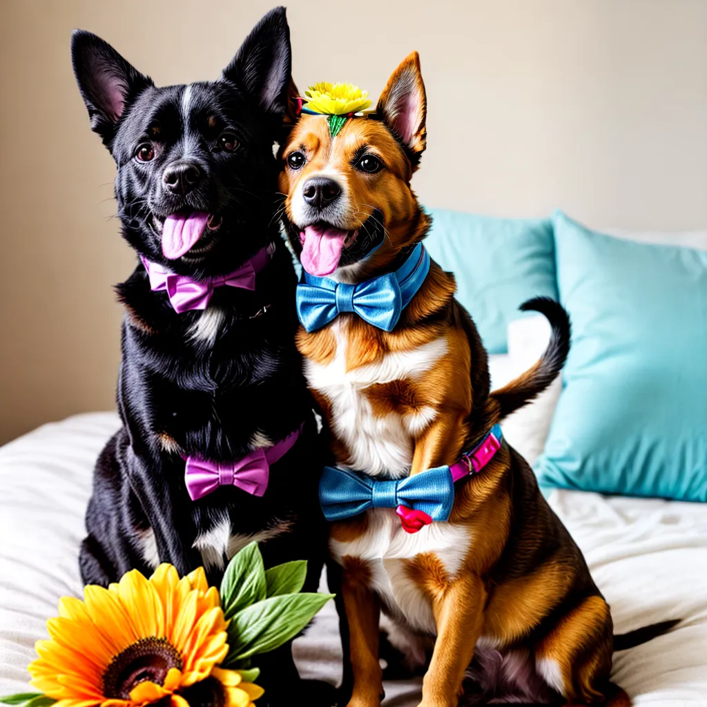 cachorro gato casamento alegres