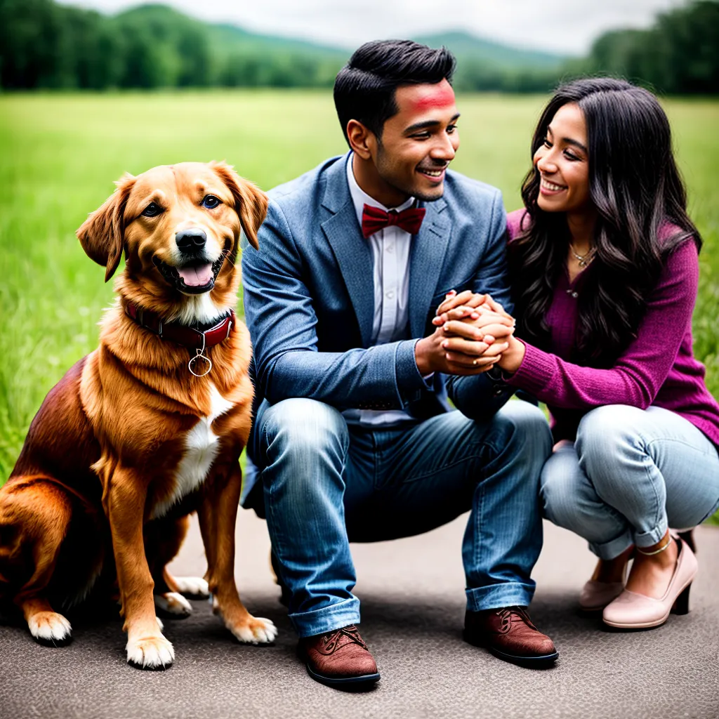 casal pet fotos noivado