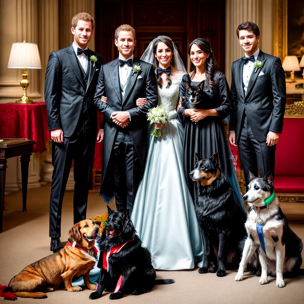 casamento real noivos pets ternos casamento real noivos pets ternos