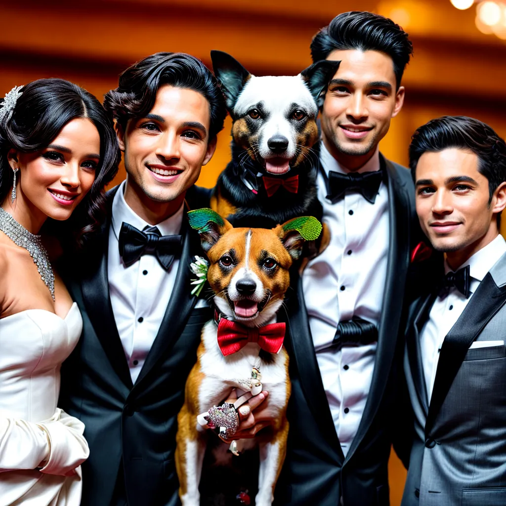 casamento tapete vermelho celebridades pets