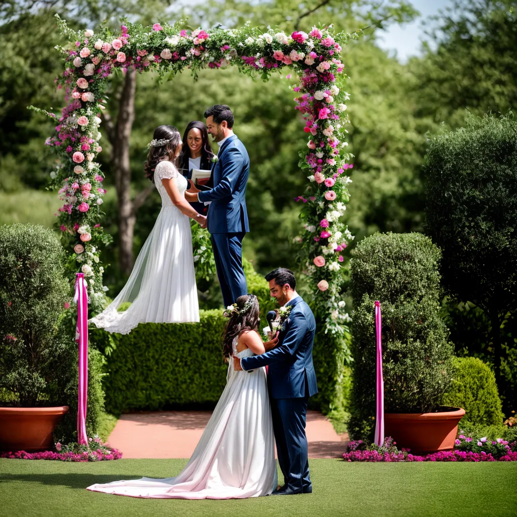 casamento ar livre votos cachorros vestidos