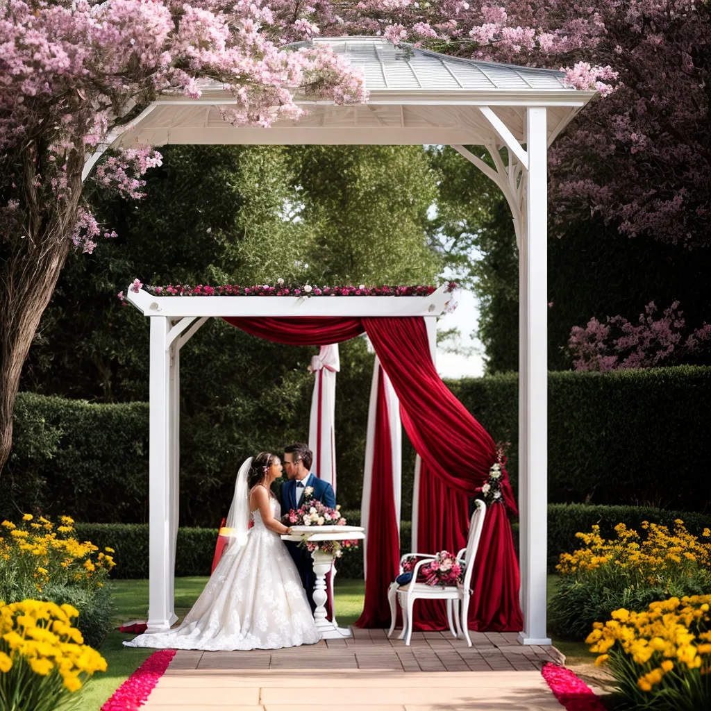 casamento ao ar livre gazebo flores coelho