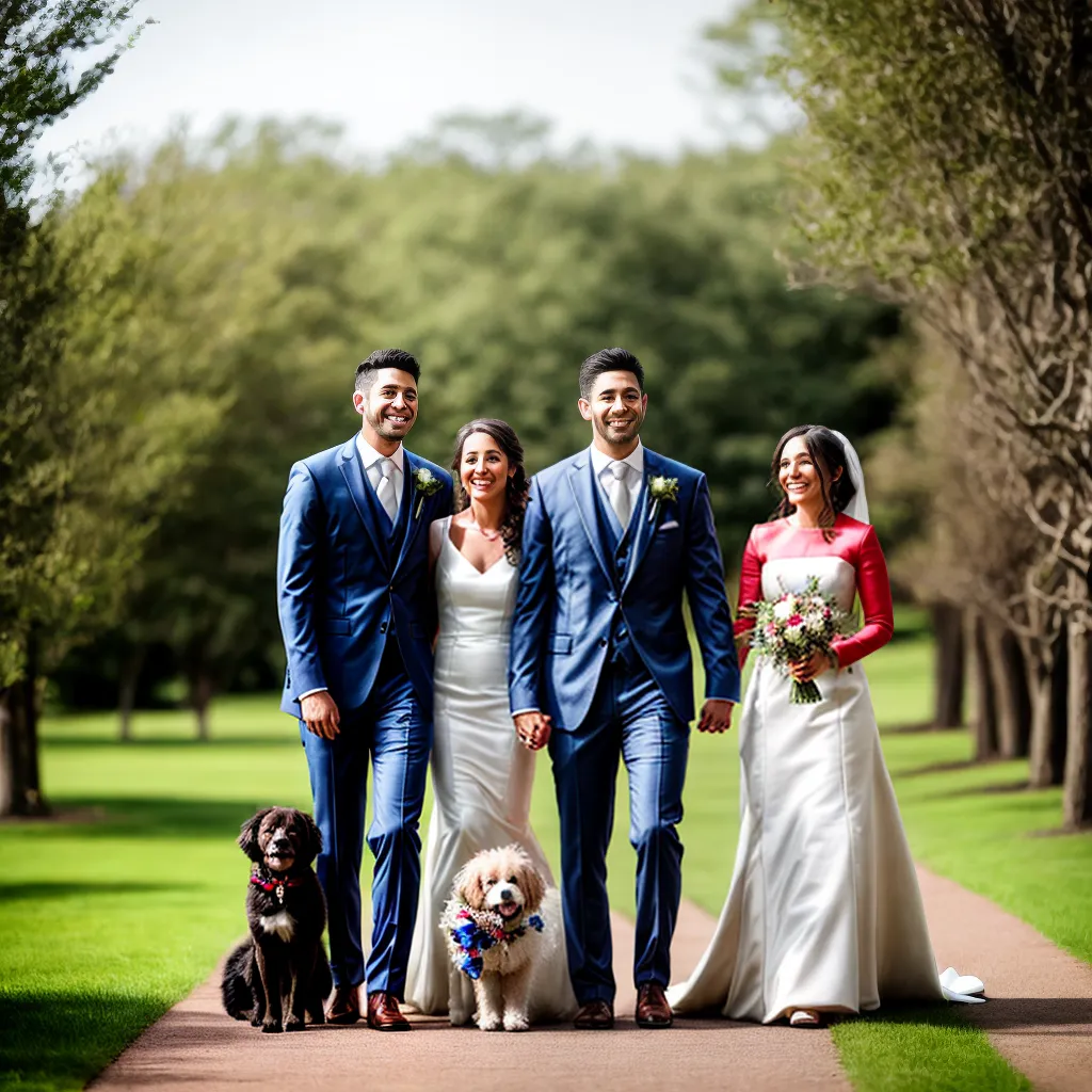 casal sorriso animais estimacao casamento 1
