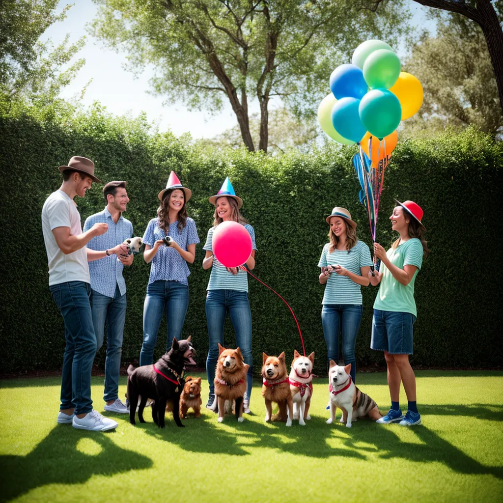 amigos pets festa jardim